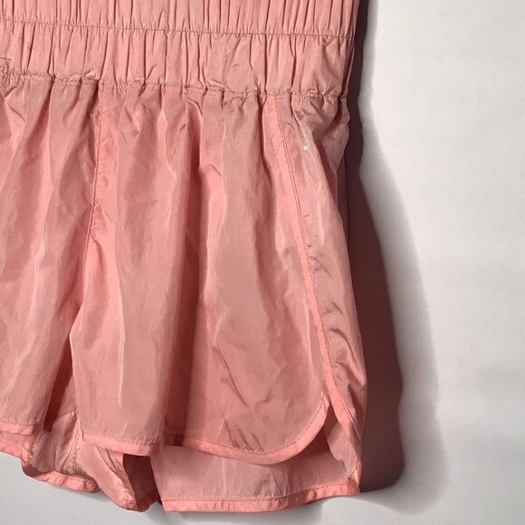 Free People Shorts Womens Size L Pink Peach Lined Running The Way Home Movement - Picture 3 of 9